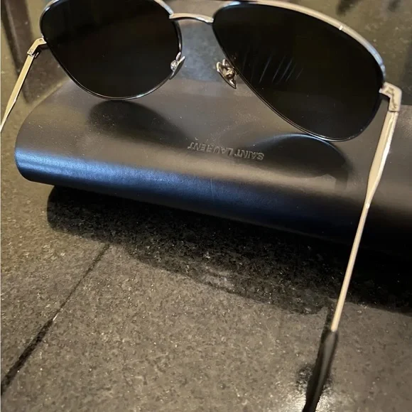 Saint Laurent Gold Aviators